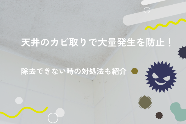 天井のカビ取りで大量発生を防止！除去できない時の対処法も紹介