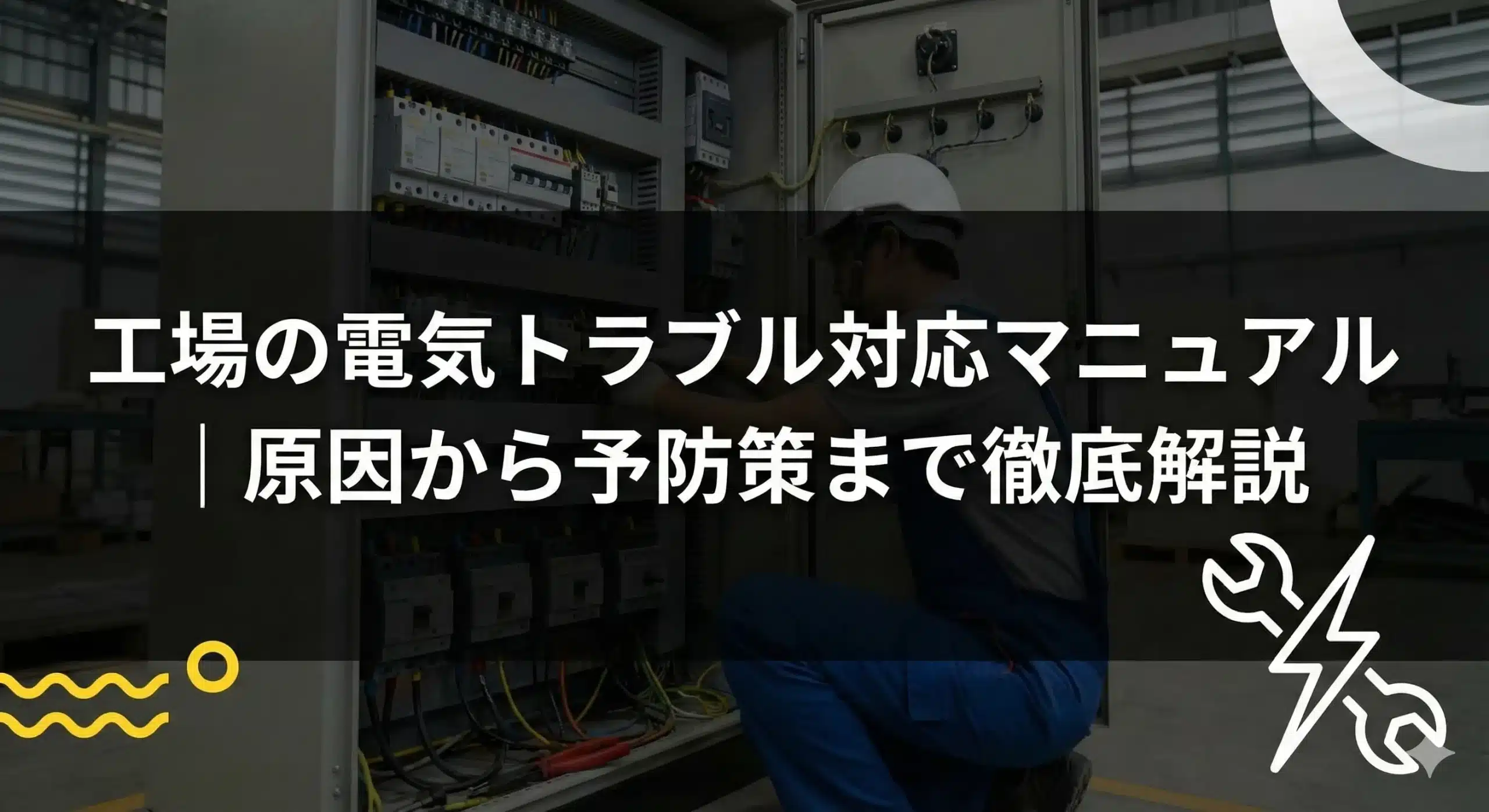 工場の電気トラブル対応マニュアル｜原因から予防策まで徹底解説
