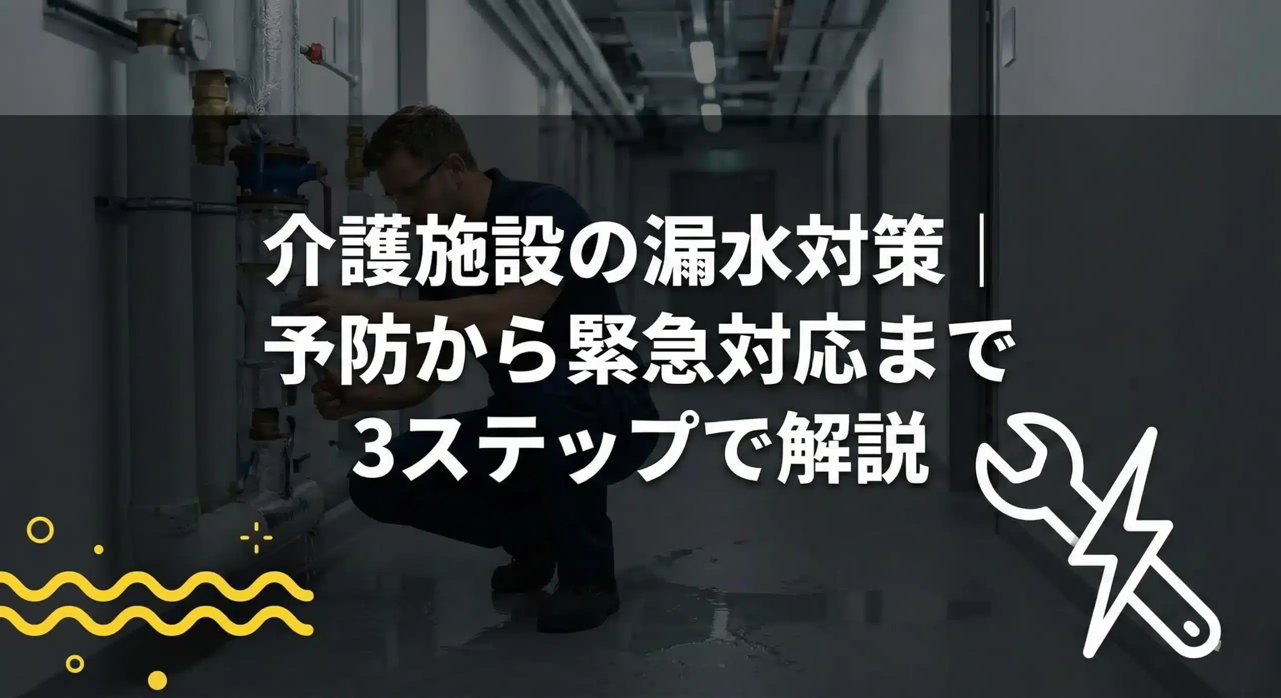 介護施設の漏水対策｜予防から緊急対応まで3ステップで解説